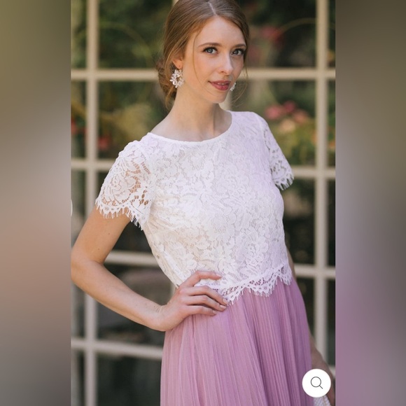 gorgeous lacy black cropped blouse ✨ - Picture 5 of 7